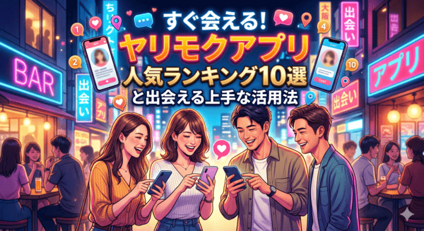 すぐ会える！ヤリモクアプリ人気ランキング10選と出会える上手な活用法
